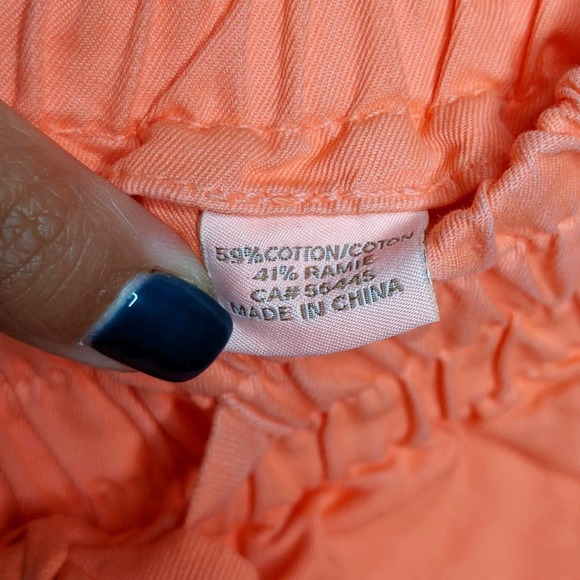 J CREW • Tangerine Summer Drawstring Cotton Skirt - Picture 8 of 8